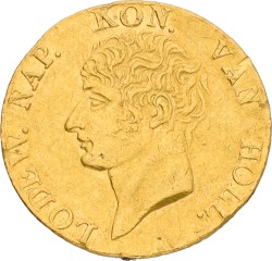 Gouden dukaat. Lodewijk Napoleon. 1809. VF.