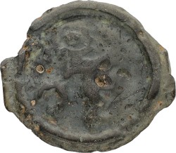 Gallia Belgica. Running warrior type. Potin. ND (90 - 50 BC). F.