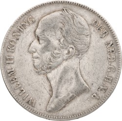 2½ Gulden. Willem II. 1842. VF.