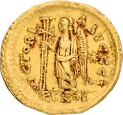 Byzantine Empire. Anastasius I. Solidus. ND (491 - 518). VF.