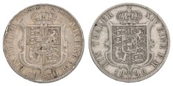 German States. Hannover. Ernst August. Lot (2) Thaler. 1848 & 1850. F - VF.