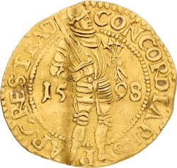 Gouden dukaat. Utrecht. 1598. VF.