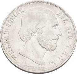 2½ Gulden. Willem III. 1858. XF.