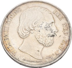 2½ Gulden. Willem III. 1874. XF.