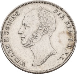 ½ Gulden. Willem II. 1848. XF.