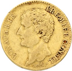 France. Paris. Napoleon Bonaparte. 20 Francs. An 12 A (1803). VF.