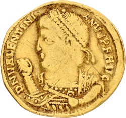 Roman Empire. Valentinian I. Solidus. ND (364 - 375). F.