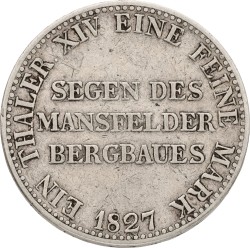 German States. Prussia. Friedrich Wilhelm III. Reichsthaler. 1827. XF.