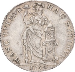 1 Gulden - generaliteits. W.I.C. Utrecht. 1794. XF -.