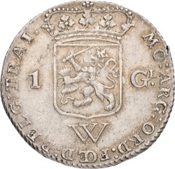 1 Gulden - generaliteits. W.I.C. Utrecht. 1794. XF -.