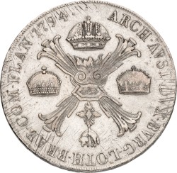 Italian states. Milan. Franz II. Crocione. 1794 M. VF