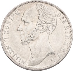 1 Gulden. Willem II. 1848. XF +.