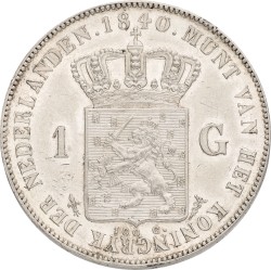 1 Gulden - Proof Strike. Willem I. 1840. UNC.