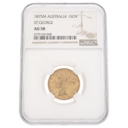 Australia. Victoria. Sovereign. 1875 M. AU 58.