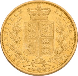 Great Britain. Victoria. Sovereign. 1855. XF +.