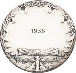 Nederland. ND (1926) / 1936. Zilveren prijspenning van de Zaanlandsche zeilvereniging. XF -.