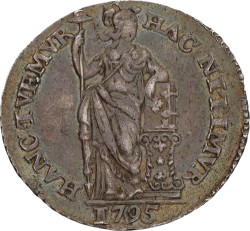 Gulden - generaliteits. Holland. 1795. Zeer Fraai +.