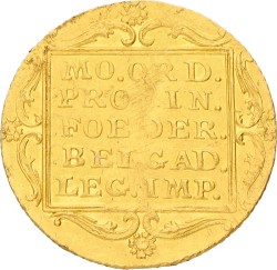 Gouden dukaat. Willem I. 1814. VF.