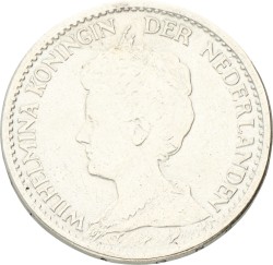 1 Gulden. Wilhelmina. 1916. XF -.