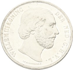 2½ Gulden. Willem III. 1874. XF +.