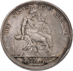 France. Berlin. 1793. On the death of Louis XVI. VF / XF.