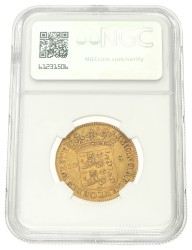 Halve gulden van 10 stuiver. Afslag in goud. West-Friesland. 1682. AU 55.