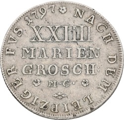 German States. Brunswick-Wolfenbüttel. Karl II Wilhelm Ferdinand. 24 Mariengroschen. 1797. VF.