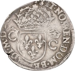 France. Charles IX. Teston. 1569. F.