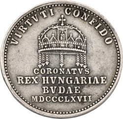 Hungary. 1867 A. Coronation of Franz Joseph I. VF +.