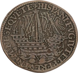 Noordelijke Nederlanden. Dordrecht. 1588. De vernietiging van de Spaanse Armada. VF +.