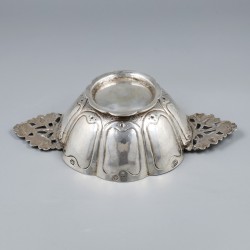 Brandewijnkom, Pieter van Hoorn (1656-1691), Haarlem 1663, zilver.