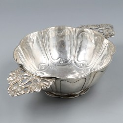 Brandewijnkom, Pieter van Hoorn (1656-1691), Haarlem 1663, zilver.