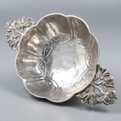 Brandewijnkom, Pieter van Hoorn (1656-1691), Haarlem 1663, zilver.