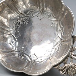 Brandewijnkom, Pieter van Hoorn (1656-1691), Haarlem 1663, zilver.