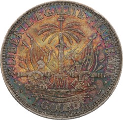 Haïti. Republic. 1 Gourde. 1882. VF.