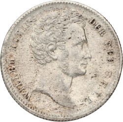 ½ Gulden. Nederlands-Indië. Willem I. 1834. VF +.