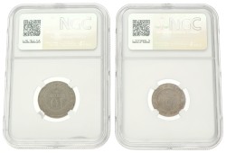 Belgium. Leopold I. 5 & 10 Centimes. 1862. MS 65 & MS 64.