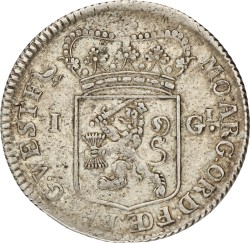 Gulden - generaliteits. West-Friesland. 1760. VF +.