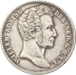 ½ Gulden. Nederlands-Indië. Willem I. 1826. VF / XF.