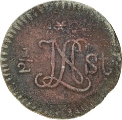 ½ Stuiver. Nederlands-Indië. Willem I. 1810. VF -.