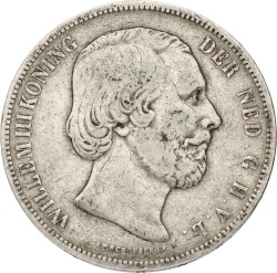 2½ Gulden. Willem III. 1849. F / VF.