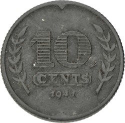 10 Cent - Driekruinenboom. 1941. VF +.