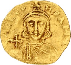 Byzantine Empire. Leo III. Tremissis. ND (717 - 741). VF.