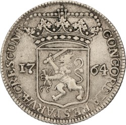 Zilveren Dukaat. Zeeland. 1764. VF.