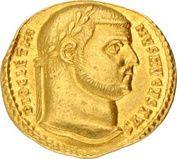 Roman Empire. Diocletianus. Aureus. ND (284 - 305 AD).
