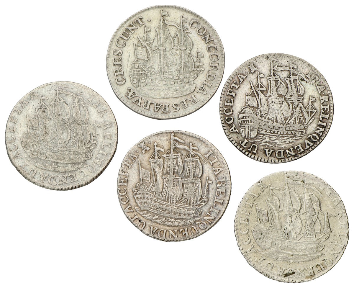 Lot (5) Zeeland & Utrecht. 1757, 1764, 1769, 1773 & 1791. About VF.