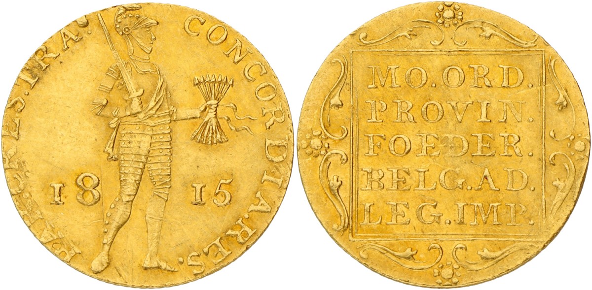 Gouden Dukaat. Willem I. 1815. XF +.