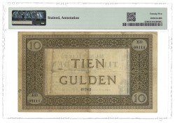 Nederland. 10 Gulden. Bankbiljet. Type 1894 - 1998. - PMG 25