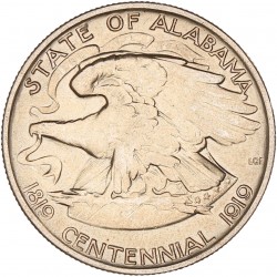 USA. 'Alabama Centennial 1819-1919' ½ Dollar. 1921.