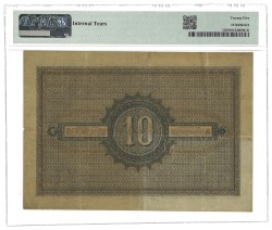 Nederland. 10 Gulden. Bankbiljet. Type 1878 - 1894. R. - PMG 25